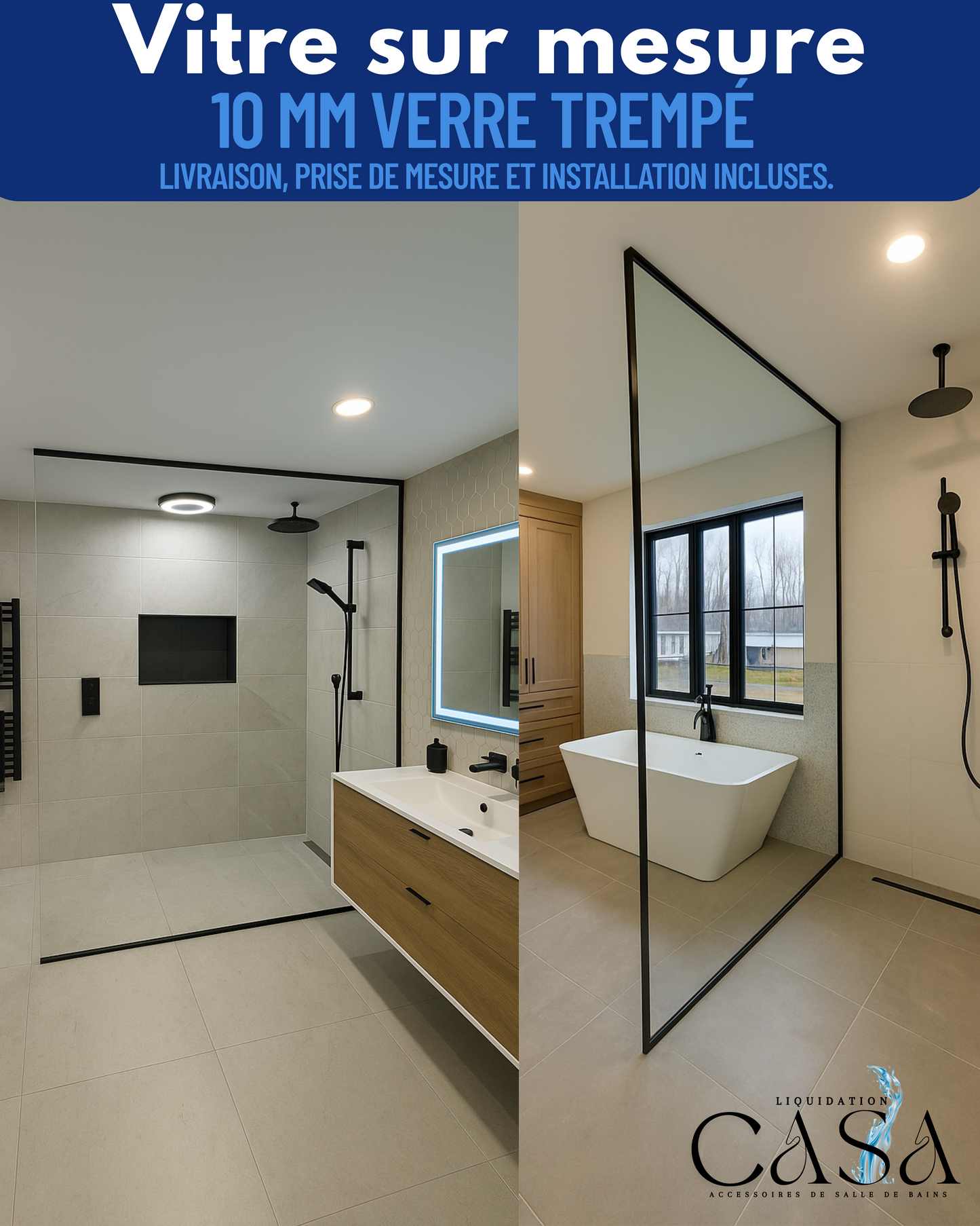 Vitre sur mesure