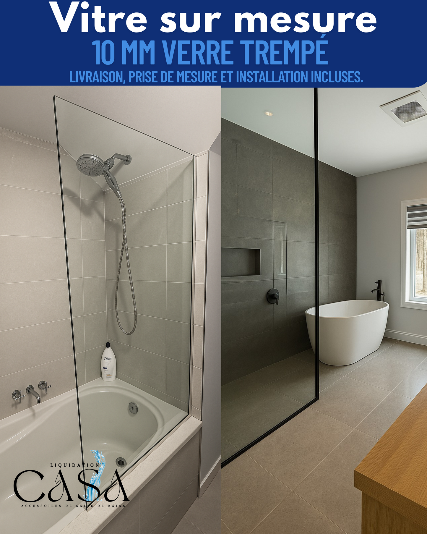 Vitre sur mesure