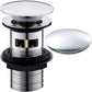 Drain pour bain auto-portant noir ou chrome
